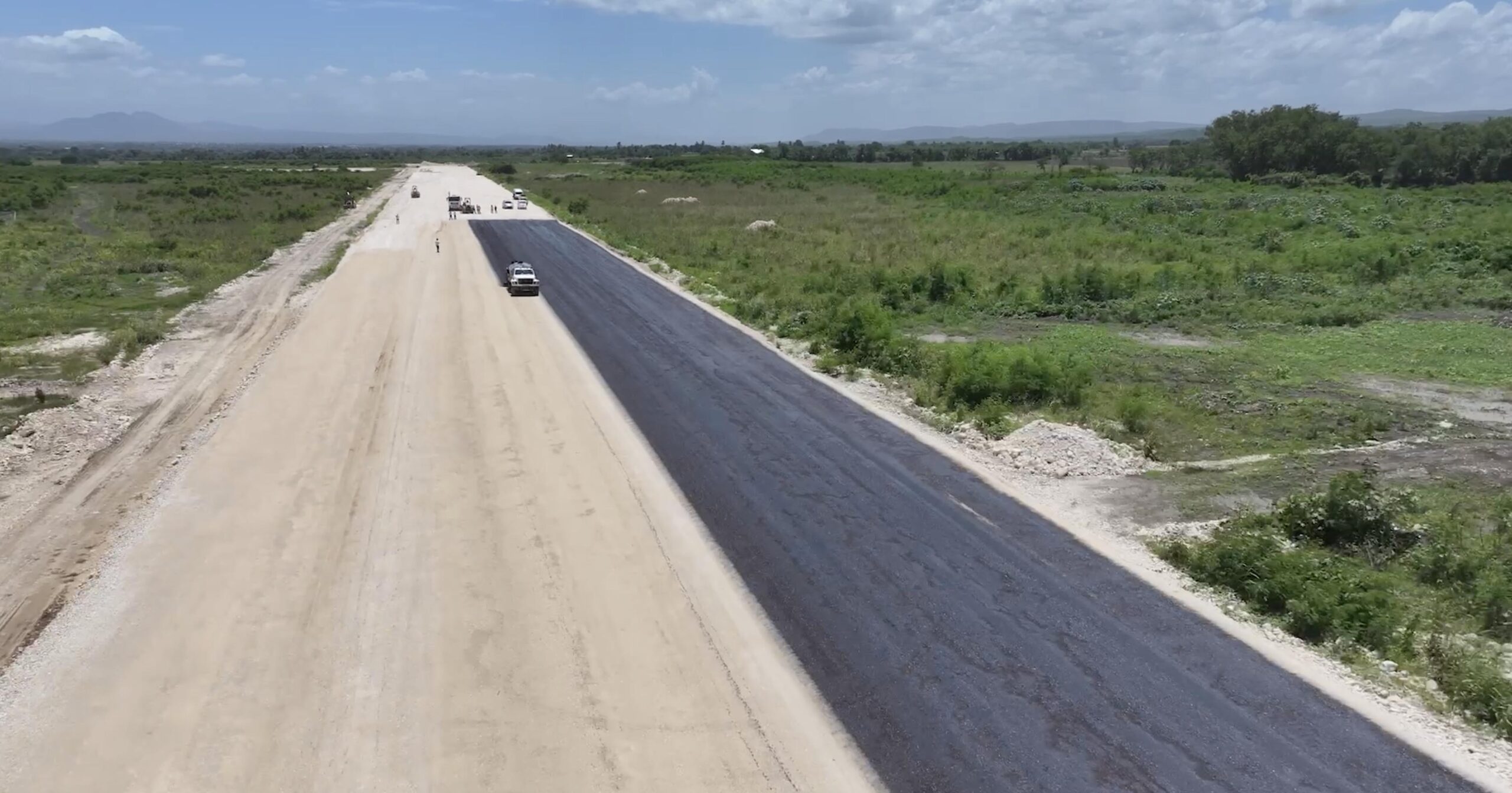 San Juan new domestic airport is in the runway paving phase